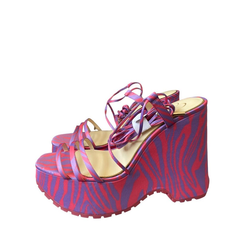 Jessica Simpson Women’s Animal Print 2 Platform Sandal Lavender Rose/Sunkissed C